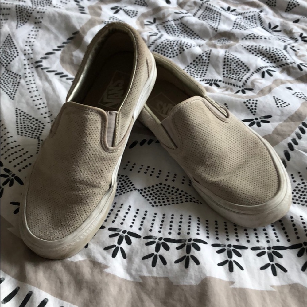 Tan perforated vans